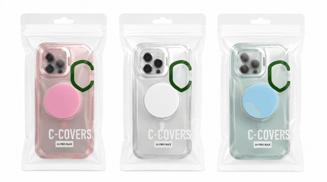 Capa 360 C-Covers para iPhone 16 Pro Max + Pop Socket Várias Cores