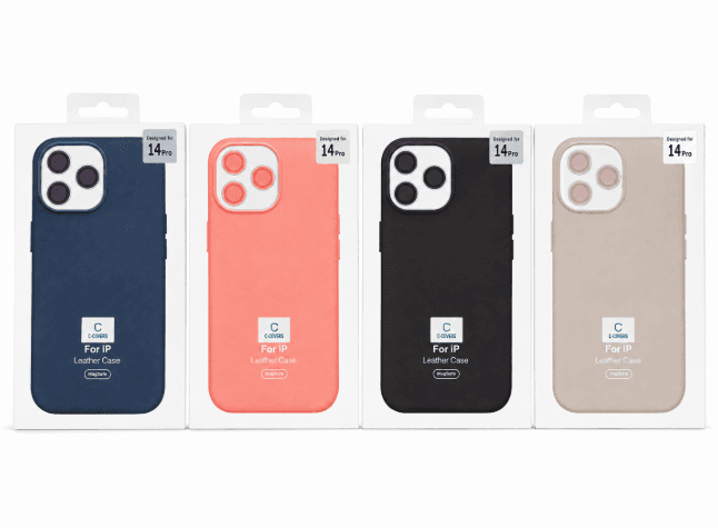 C-covers Capa iPhone 14 PRO MAX Leather Magsafe Colores Varios