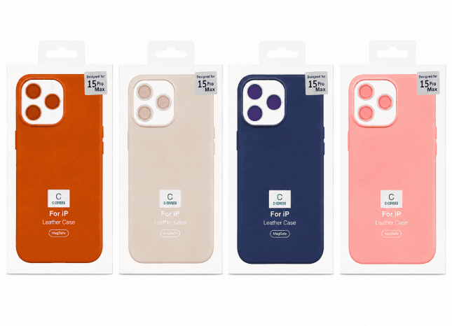 C-covers Capa iPhone 15 PRO MAX Leather Magsafe Colores Varios