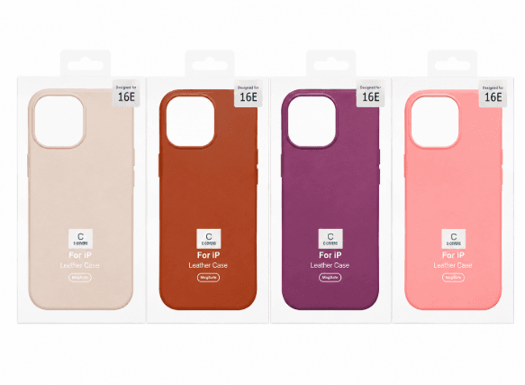 C-covers Capa iPhone 16 E Leather Magsafe Colores Varios