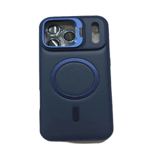 Capa C-Covers para iPhone 17 Pro Max Em Couro com Suporte Camstand