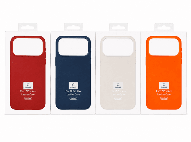 C-covers Capa iPhone 17 PRO MAX Leather Magsafe Colores Varios
