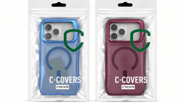 Capa C-Covers para iPhone 18 Pro Max Matte Camstand Cores Várias