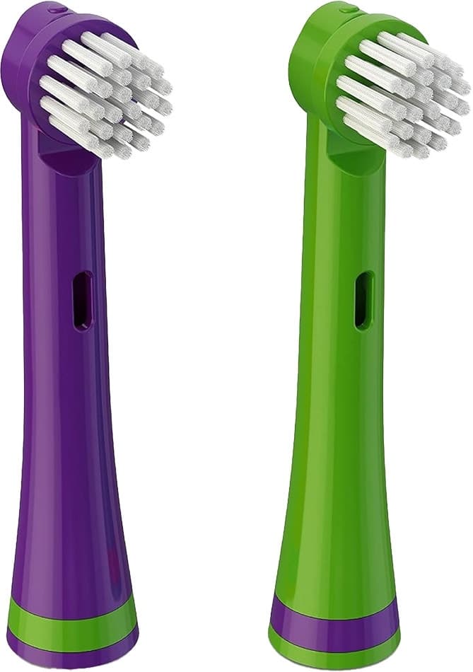 Cabeças de Reposição para Escova de Dentes Elétrica Brusheez Nappy The Crocodile (2 Unidades)