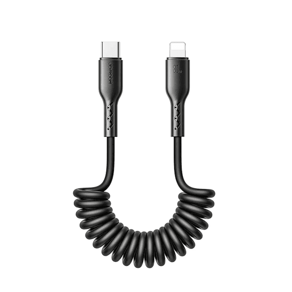 Cabo Joyroom A38 Easy-Travel Série Em Espiral Tipo C para Lightning para Automóvel