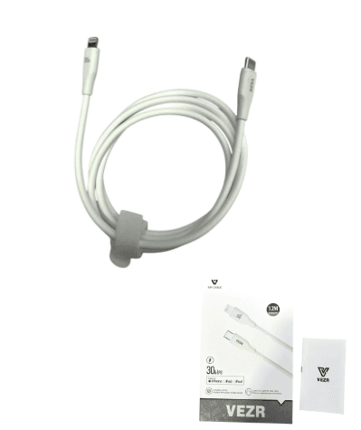 Cabo Vezr (Tipo-C/Lightning) 1.2M 30W Vd09 Branco