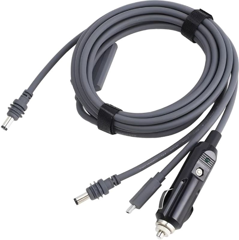 Cabo 3 Em 1 Adaptador Acendedor de Cigarro para Antena Starlink Mini Cinza (3 Metros)