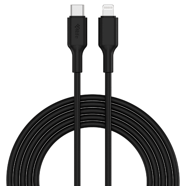Cabo USB-C para Lightning 4Life Power Flex Series 2 Metros 30W Preto