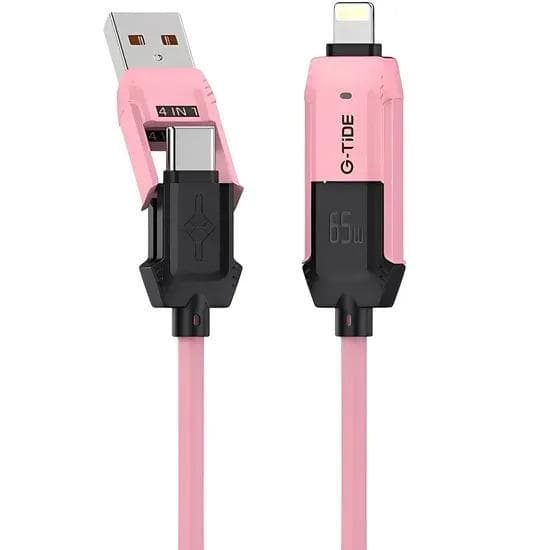 Cabo Celular G-Tide 1.5M 4X1 USB+USB-C+Lightning