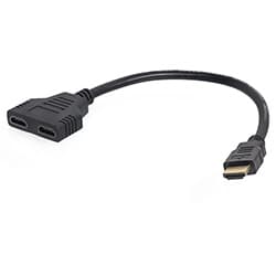 Cabo Divisor HDMI Macho para 2 HDMI Fêmea