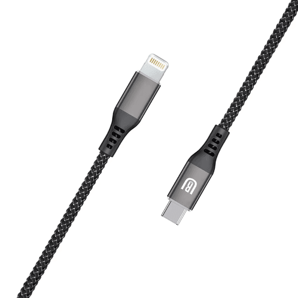 Cabo Ur U-17 USB-C para Lightning 27W 1 Metro Nylon Preto