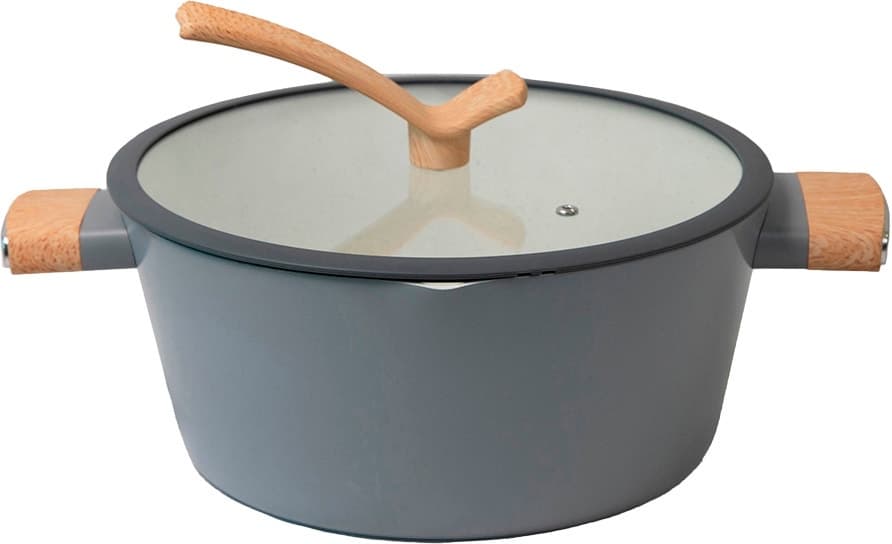 Caçarola Doral Kitchen Di Burano Black Bird 28Cm/6 Litros - Cinza