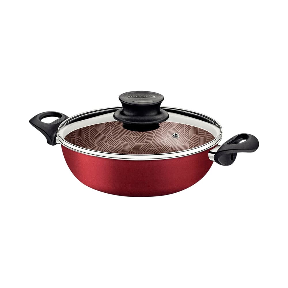 Panela de Arroz Tramontina Paris 2.8L 24 Cm Vermelha