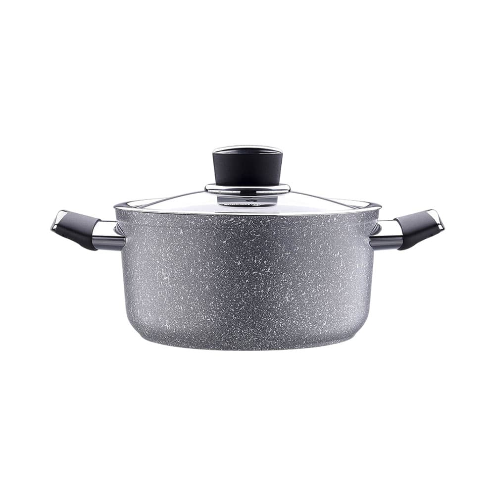 Caçarola com Tampa Korkmaz Palma A3902 3L 20 Cm Cinza