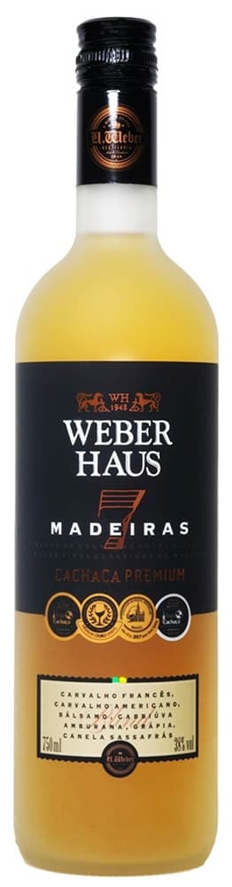 Cachaça Premium Weber Haus 7 Madeiras - 750mL