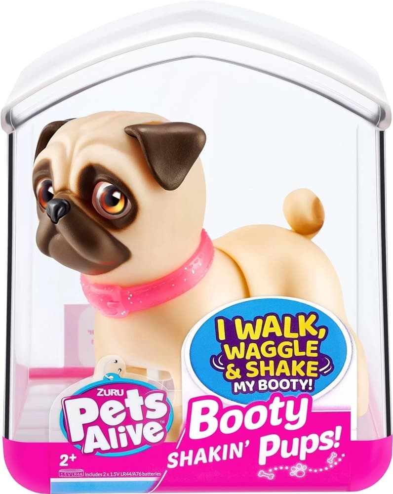 Brinquedo Cachorro Pug Pets Alive Booty Shakin Pups Zuru