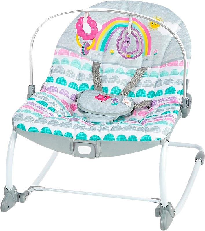 Balanço para Bebê Rosy Rainbow Infant To Toddler Rocker Bright Starts