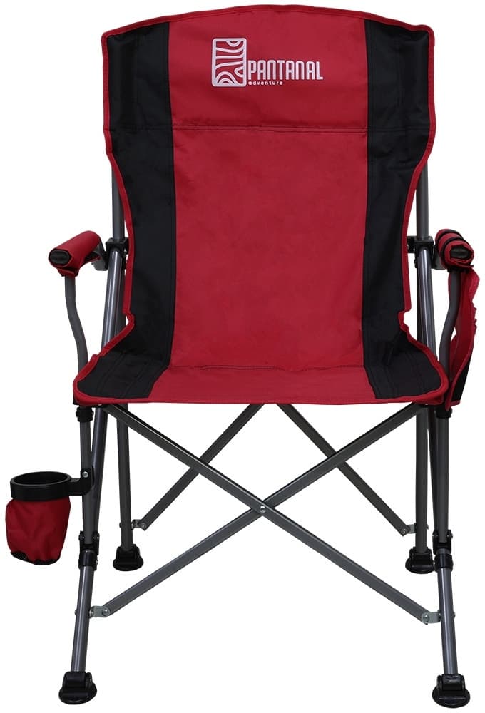 Cadeira Dobrável Pantanal Adventure 10333 com Bolsa - Vermelho/Preto