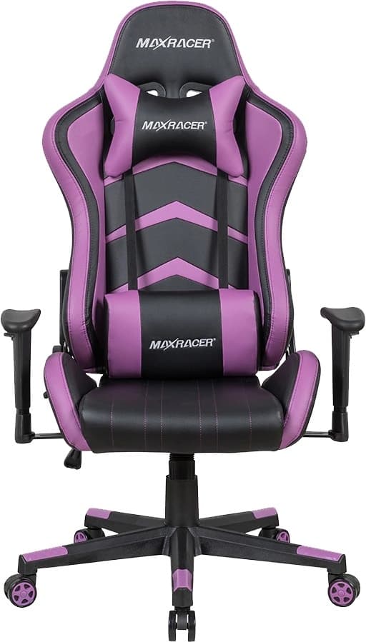 Cadeira Gamer Max Racer Agrressive Agg-11 Preto/Roxo