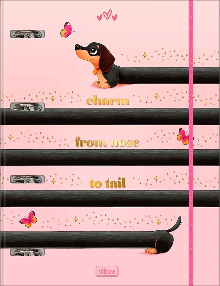 Caderno Argolado Tilibra Brownie The Dog - 48 Folhas