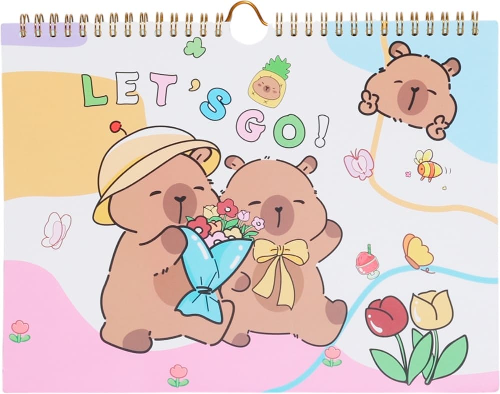 Caderno Flower Capivara