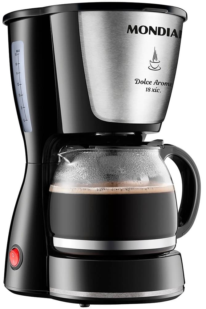 Cafeteira Elétrica Mondial Dolce Arome Térmica 18 Xícaras Preto 110V