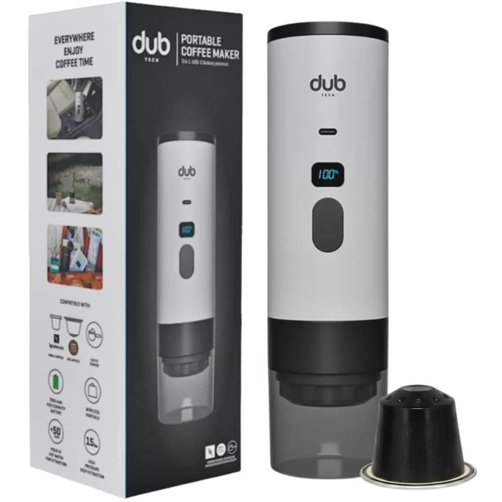 Cafeteira Portátil Dub Dbcm 3 Em 1 USB-C Branca
