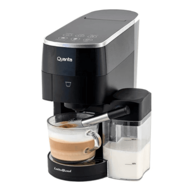 Cafeteira Quanta LatteBlend Multi Capsulas 4 Em 1 Qtcmt70 1.2 Litros 1450W 127V ~ 50/60Hz Preto