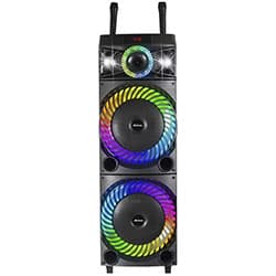 Caixa de Som Ailiang UF-A1213K 12" Bluetooth / LED / Aux / USB / FM / TF - Preto