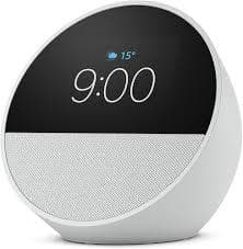 Caixa de Som Amazon Echo Spot 2024 Despertador Inteligente - Branca