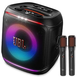 Caixa de Som JBL Partybox Encore2 Plus - Preto + 2 Microfone