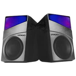 Caixa de Som Satellite AS-91001 Gaming RGB / USB / 3.5mm - Preto / Cinza