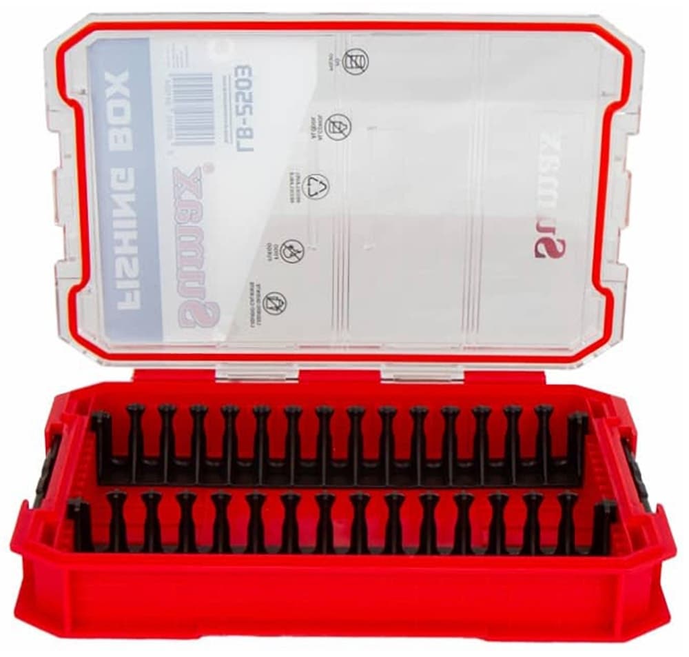 Caixa para Pesca Sumax Lb-2503 Preto/Vermelho