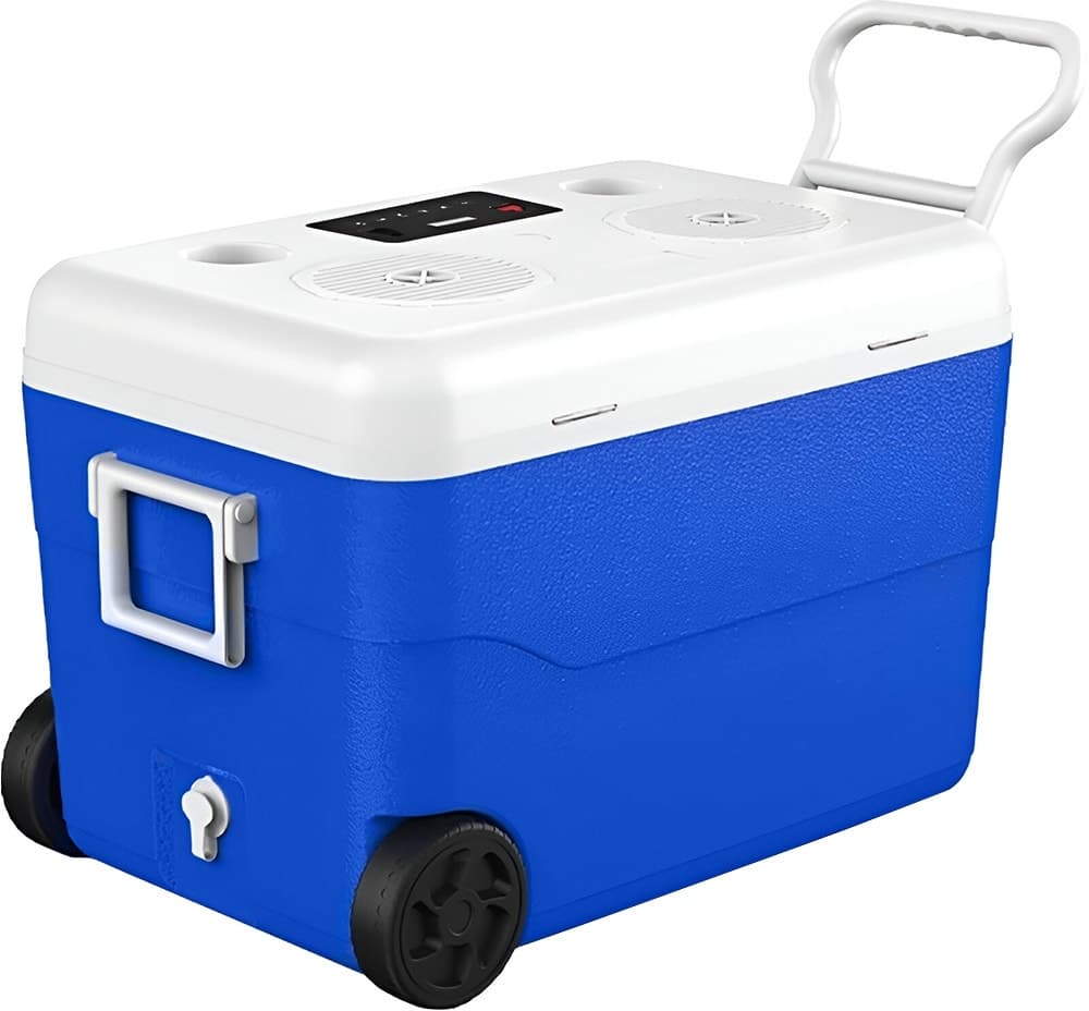 Caixa Térmica com Alto-falante Mega Star CB60A 60 Litros Bluetooth/USB - Azul
