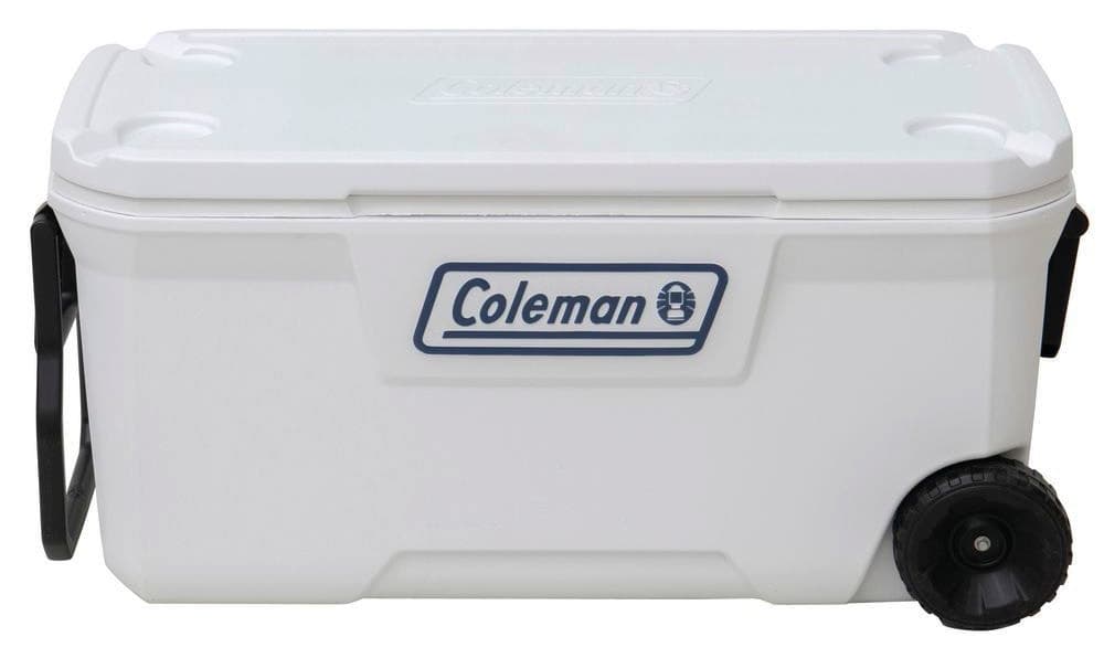 Caixa Térmica com Rodas Coleman 100QT - Branco