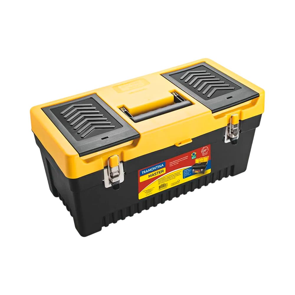 Caixa de Ferramentas Tramontina Master 9164242 50.8 Cm Amarelo/Preto