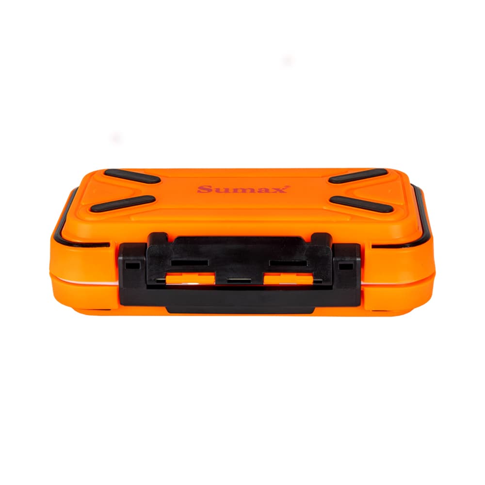 Caixa Plástica para Pesca Sumax Lb-2508-Nn Laranja