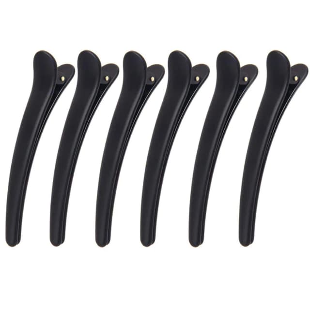 Grampos de Cabelo Cala Duck Hair Clips 66245 8 Peças Preto