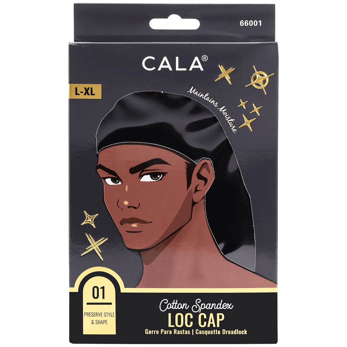 Cala Gorro P/ Rastas Cotton Spandex 01 L-xl 66001 Black