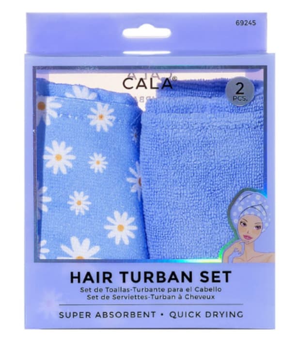 Conjunto de Turbante para Cabelo Cala Daisy/Lavanda