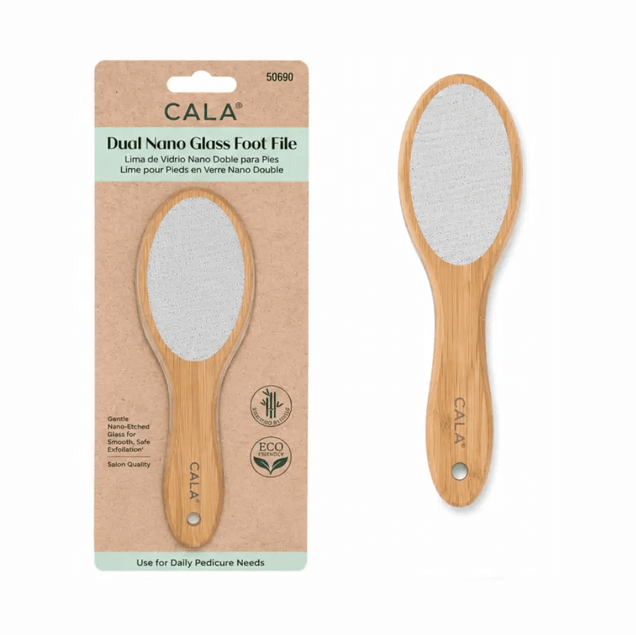 Cala Lima Dual Nano Glass Foot' File- Bamboo 50690