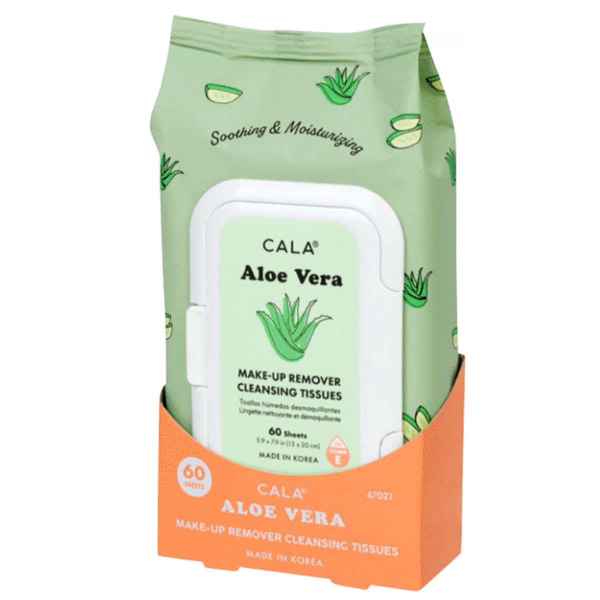 Cala Toallita Desmaquillante Aloe Vera 60 Sheets 67021