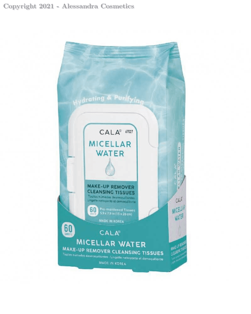 Cala Toallitas Desmaquillante Micellar Wate 60 Sheets 67027