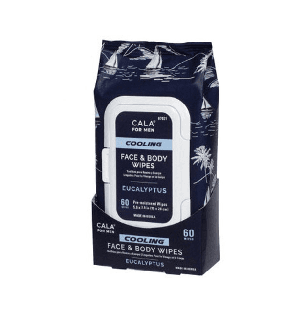 Toallitas Húmedas Cala Cooling Face & Body 60PCS