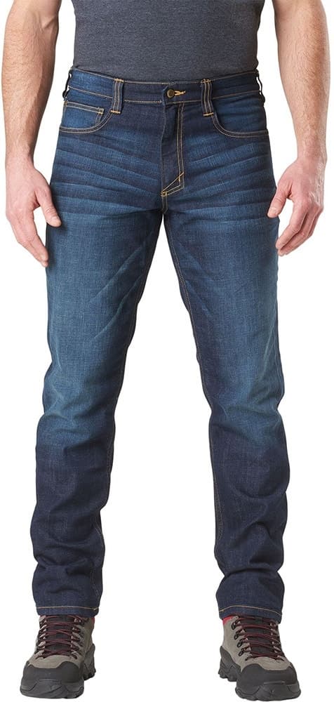 Calça Jean 5.11 Tactical Defender-Flex Slim 74465-649 Dark Wash Indigo Masculina