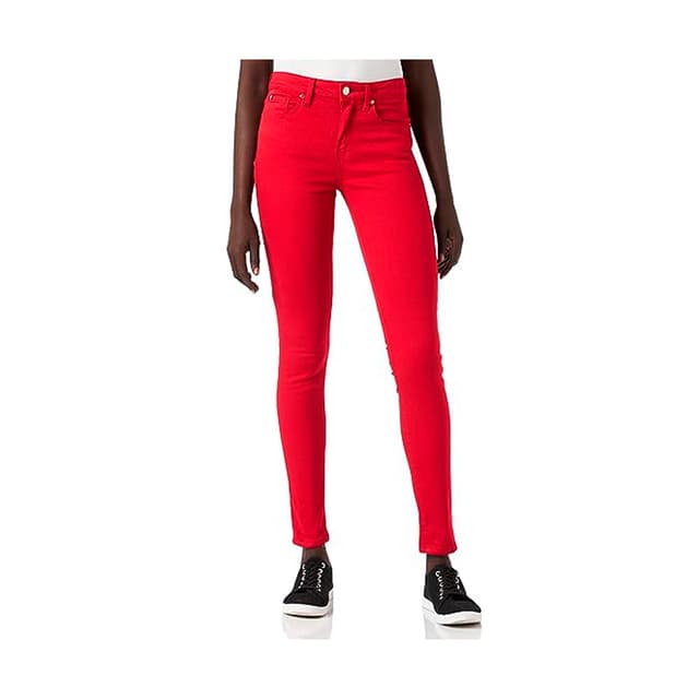 Calça Jeans Tommy Hilfiger Feminina WW0WW13947-657 30 Vermelho