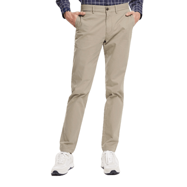 Calça Tommy Hilfiger Masculino MW0MW12589-Aeg-00 34 Cáqui Batik Tam. 34