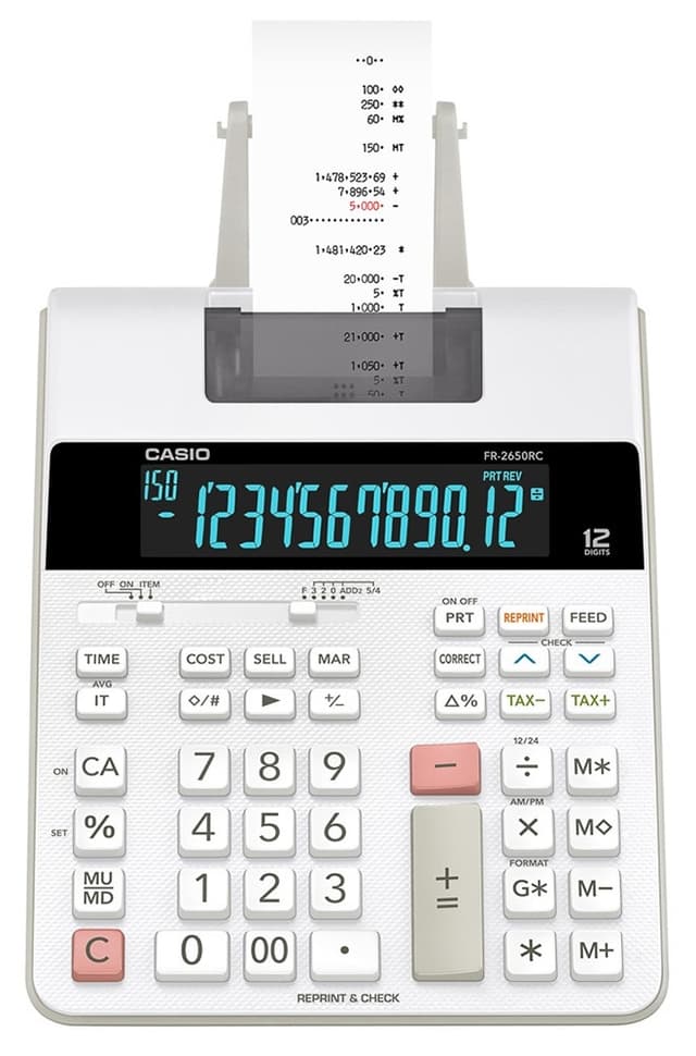 Calculadora Casio Fr-2650RC (12 Dígitos)