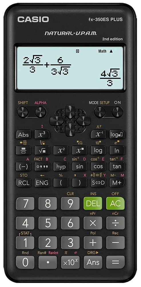 Calculadora Casio Fx-350ES Plus 2ND Edition Preto