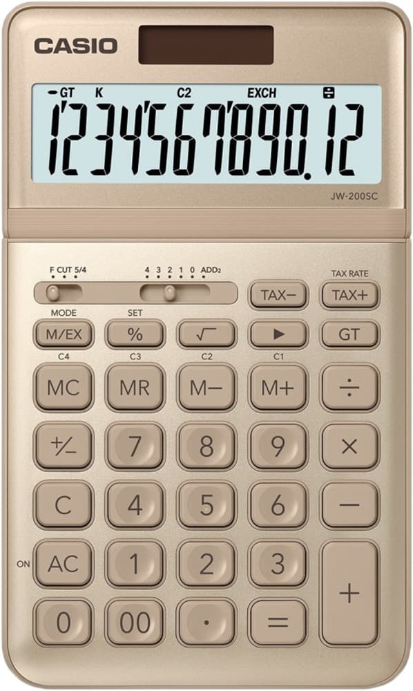 Calculadora Casio Jw-200SC-Gd Dourado